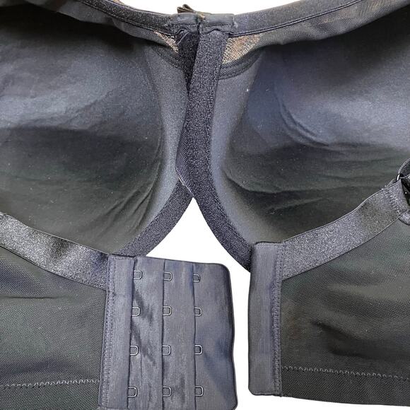 Curvy Couture NWT 40H Sheer Mesh Plunge T-Shirt Bra in Designer Leopard Print - Picture 12 of 16